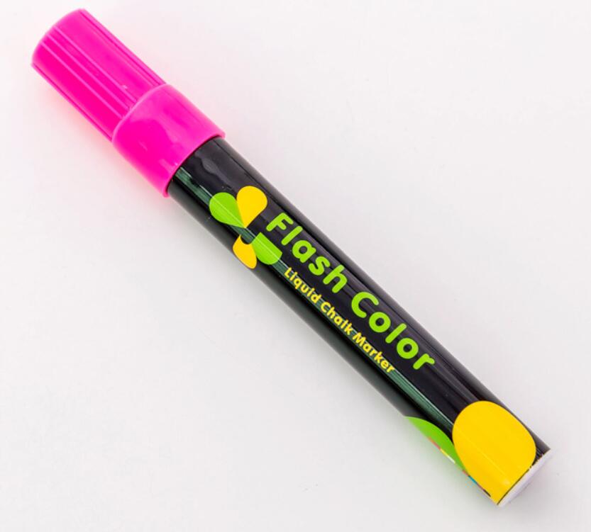 24 teile/los Fluoreszierende Platte Textmarker Stift Kreide Marker Stifte Glas Licht Tafel Malerei Kunst Marker Stift Schule Liefert: fen