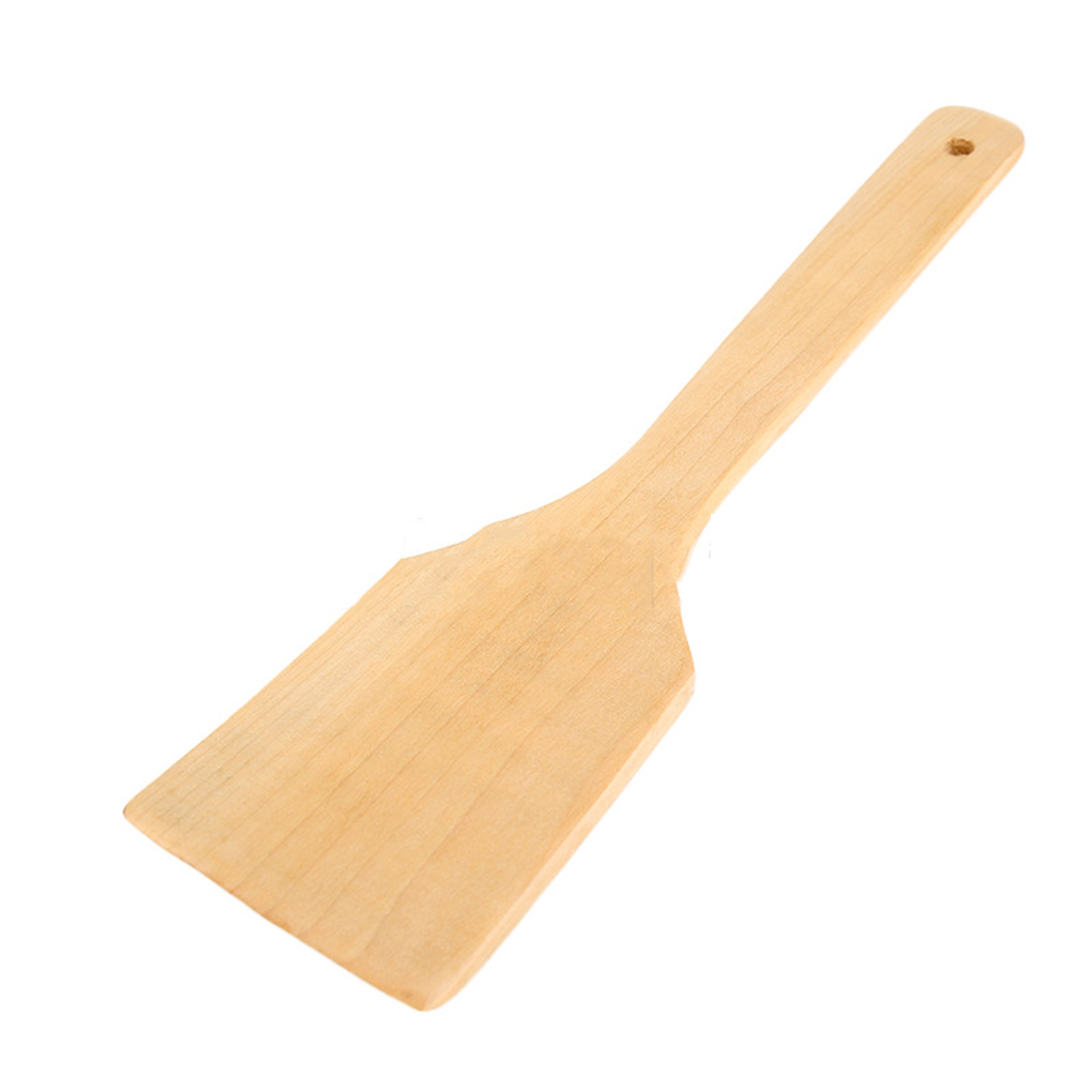 Houten Spatel Handgemaakte Keuken Koken Houten Lepels Kookgerei Spatel Lange Handvat