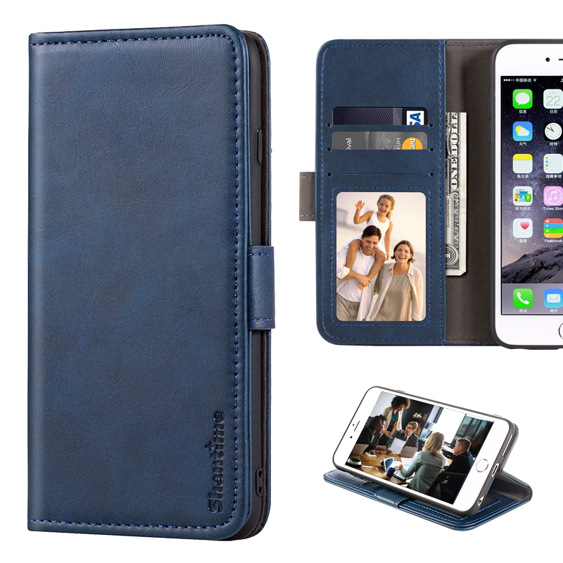 Flip Cover per Oukitel WP17 custodia in pelle di lusso con custodia a portafoglio magnetica per Oukitel WP17 Cover per telefono: Blue