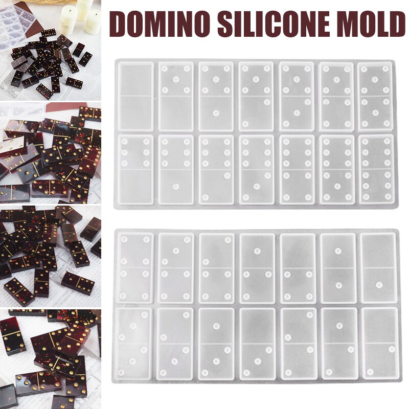 DIY Silicone Epoxy Resin Handmade Molds Kit Fun Art Crafts For Dominoes Shape WXV: Default Title
