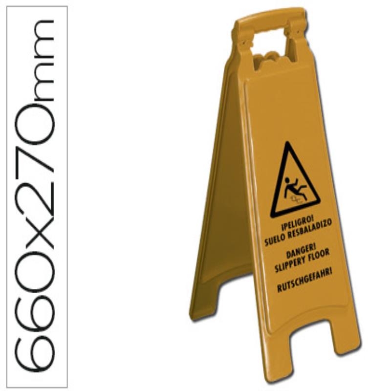 Affiche en plastique q-connect signalisation sol glissant 36134-KF04238