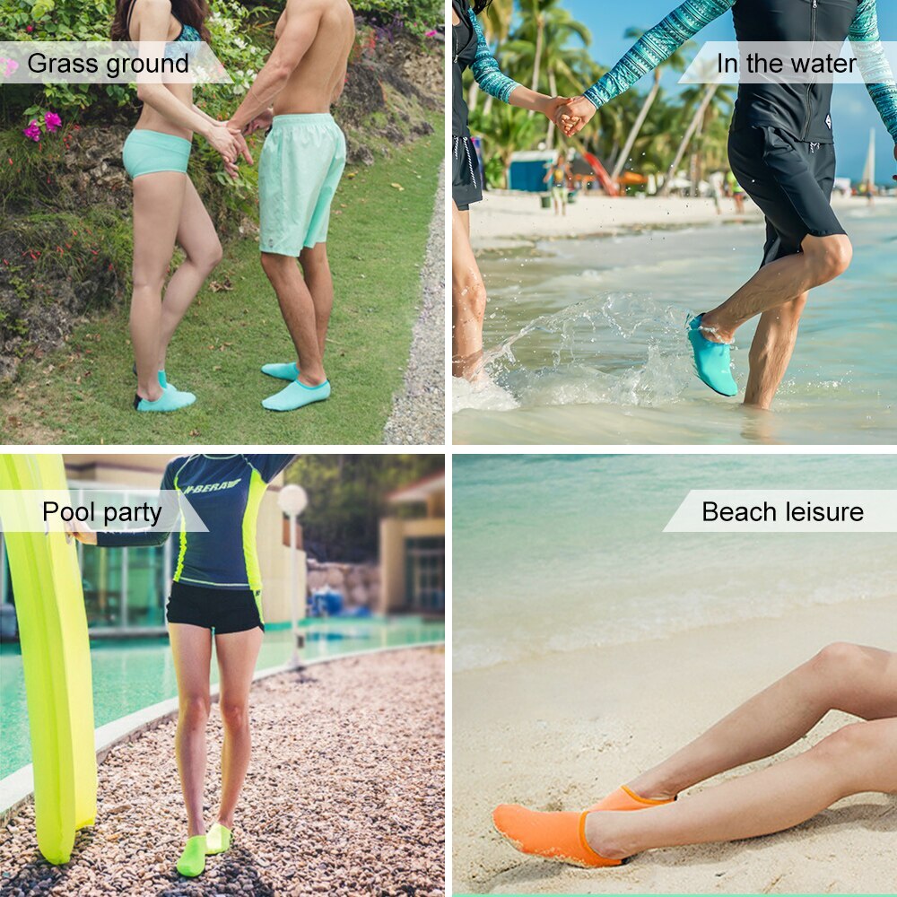 #zomer lichte waterschoenen heren dames effen kleur aqua strandschoenen antislip zwemsneaker zeemansokken voor heren