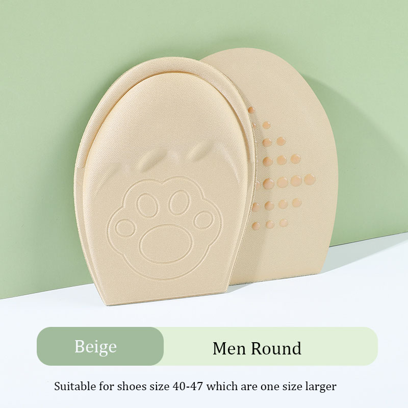 Hoge Hakken Voorvoet Pads Vrouwen Man Voet Pad Halve Inlegzolen voor Schoenen Antislip Anti-pijn Pijnbestrijding Zorg schoenmaat Reducer Inserts: GRIJS