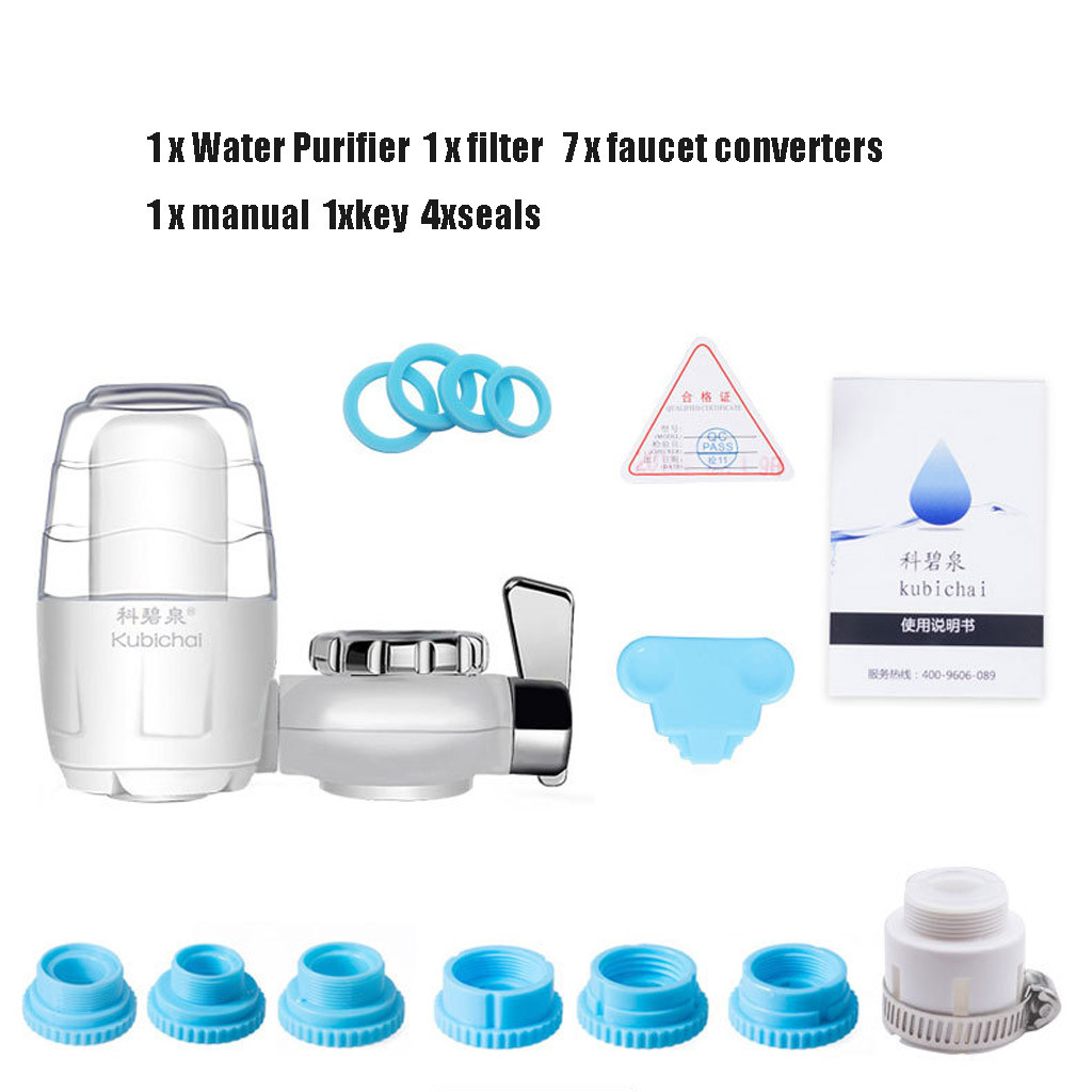 Keuken Tap Kraan Water Filter Purifier - Activated Carbon Wasbare Keramische Percolator-Verminderen Chloor, Geur, verontreiniging # G3