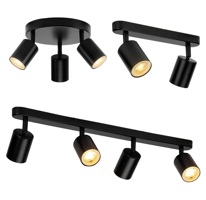 Dæmpbar led  gu10 spotlight tøjbutik baggrundsvægspotlight 7w 12w stilampe overflademonteret loftspotlight  ac 220