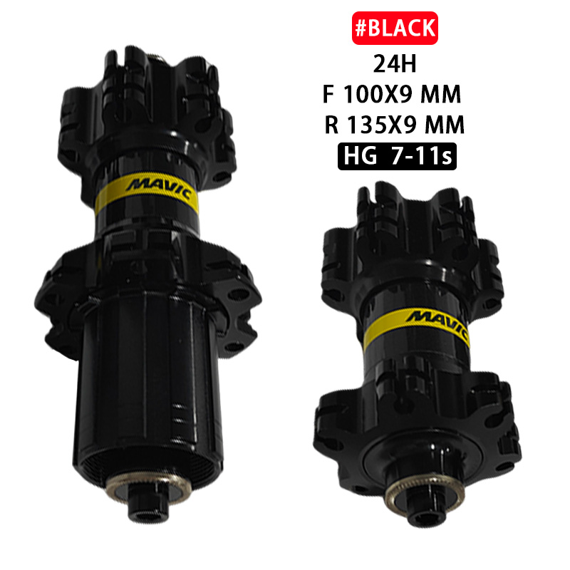 6 Bearing Mtb/Road Bike hub Front Rear 20 24 Holes V Brake Disc Brake QR Thru Bicycle hubs Compatible 7-11 Speed Cassette