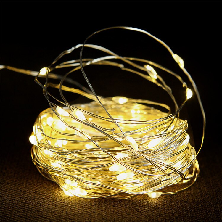 Outdoor Solar String Fairy Lights Christmas Garland Solar Power Lamp Year Decoration Light