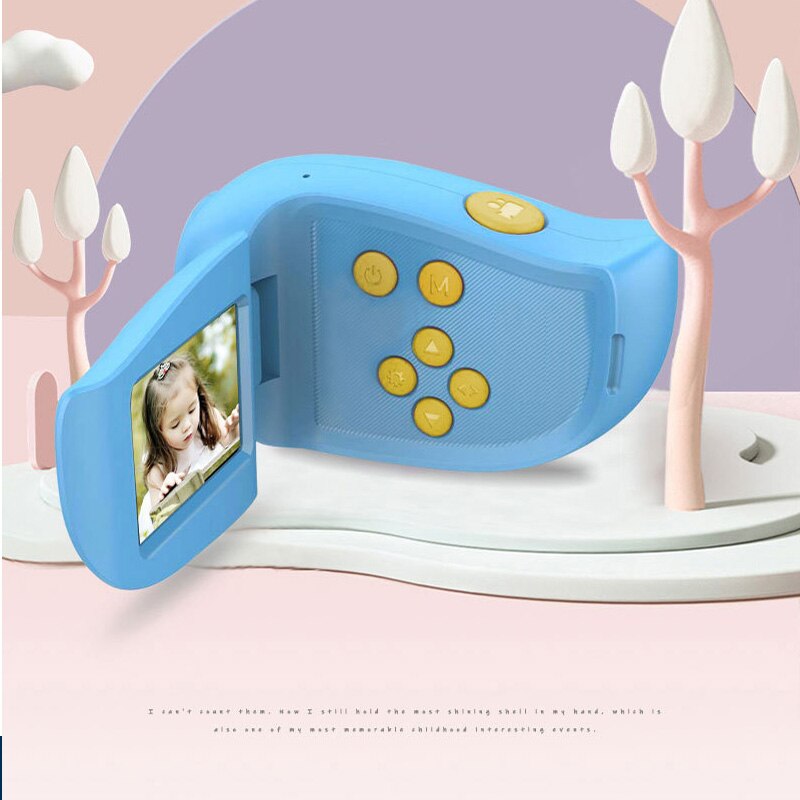Hd 1.7 Inch Mega Pixels Digitale Camera Kinderen Kids Baby Leuke Cartoon Kerstcadeau Voor Onderwijs Leren