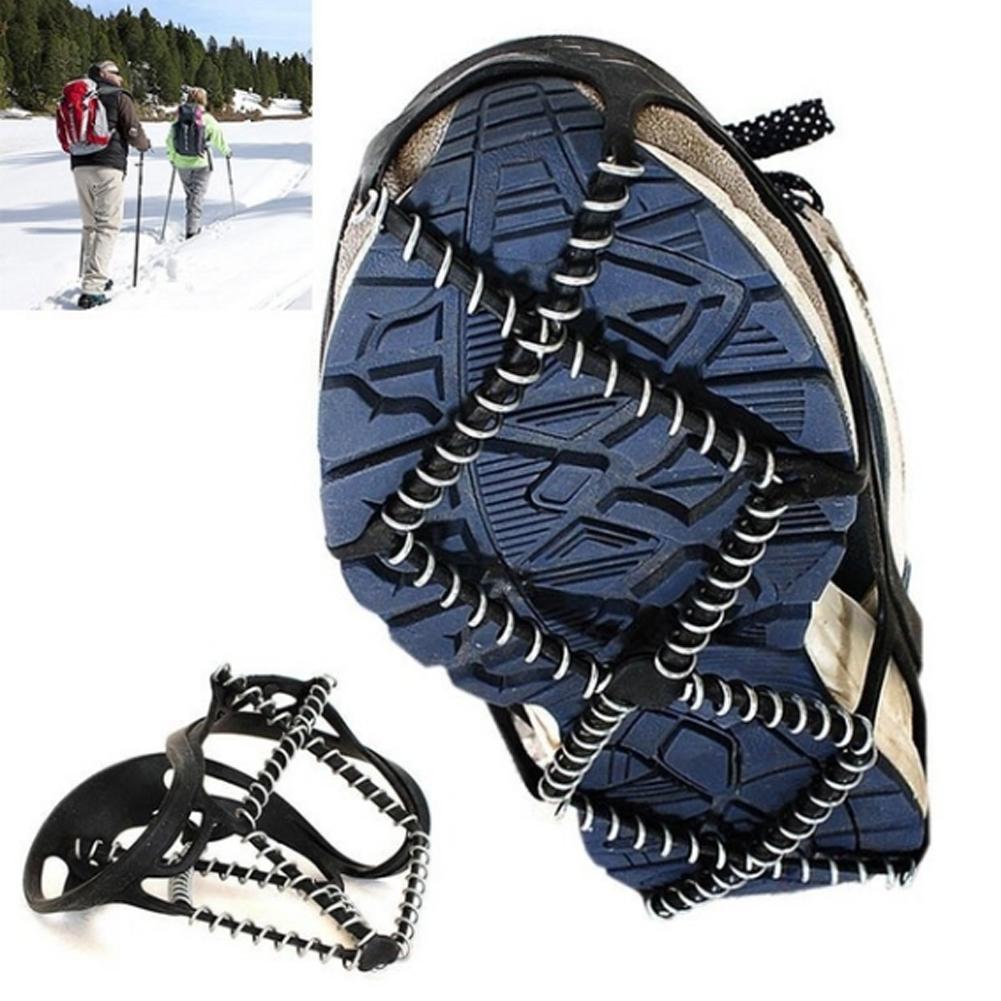 1Pair Outdoor Sports Ice Snow Gripper Shoe Cover Non-slip Crampons Ice Grip Walk Traction Cleats Ice Gripper Cover Crampons шипы