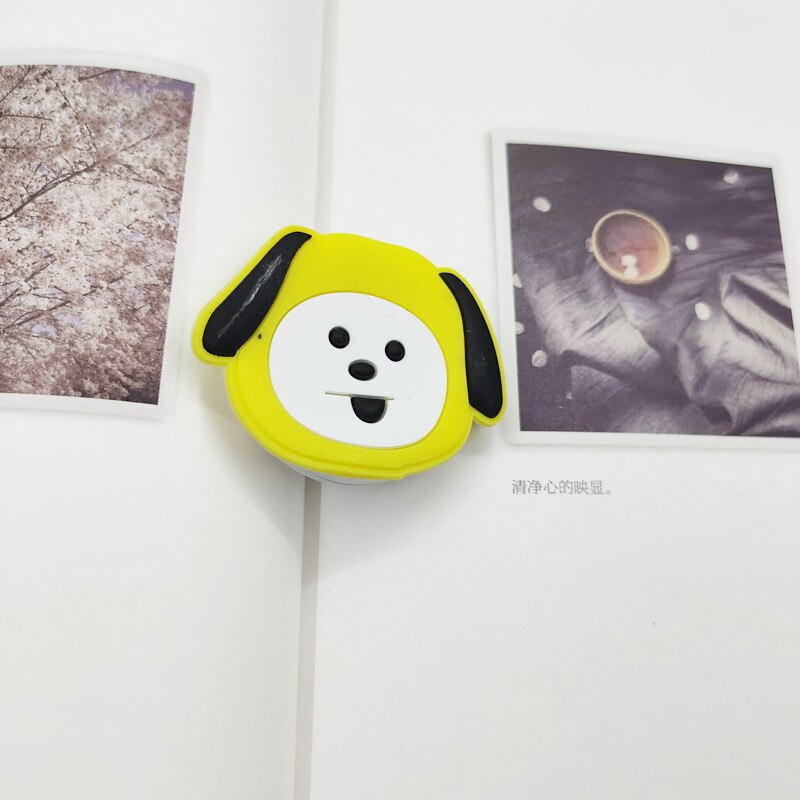Di trasporto Del NUOVO Fumetto Rotondo Universale Del Telefono Mobile Titolare Anello Airbag Gasbag fold Del Basamento della Staffa di Montaggio Per il iPhone XR Samsung Huawei Xiaomi: puppy