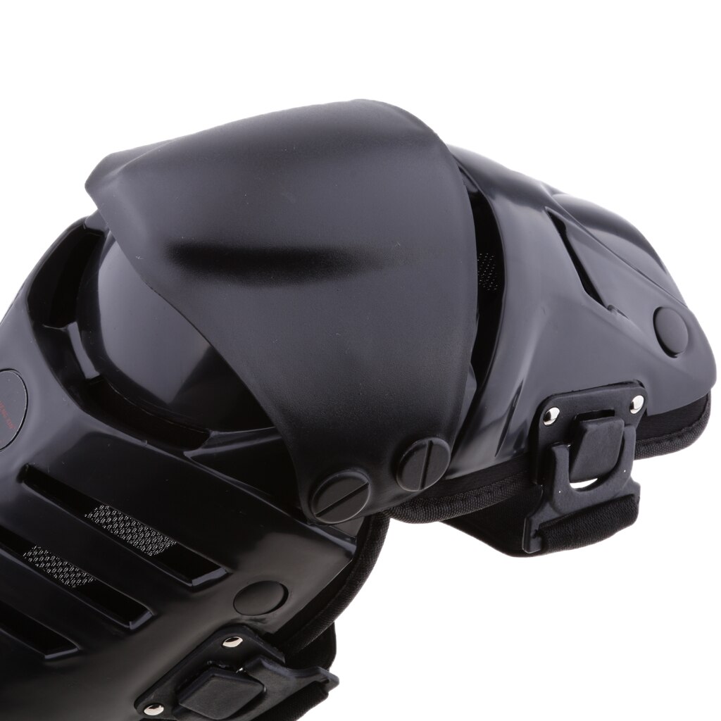 2 styk motorcykel motocross knæbeskyttere beskyttelsesbeskyttelse holdbar pe plastik universal motorcykel beskyttelsestilbehør sort