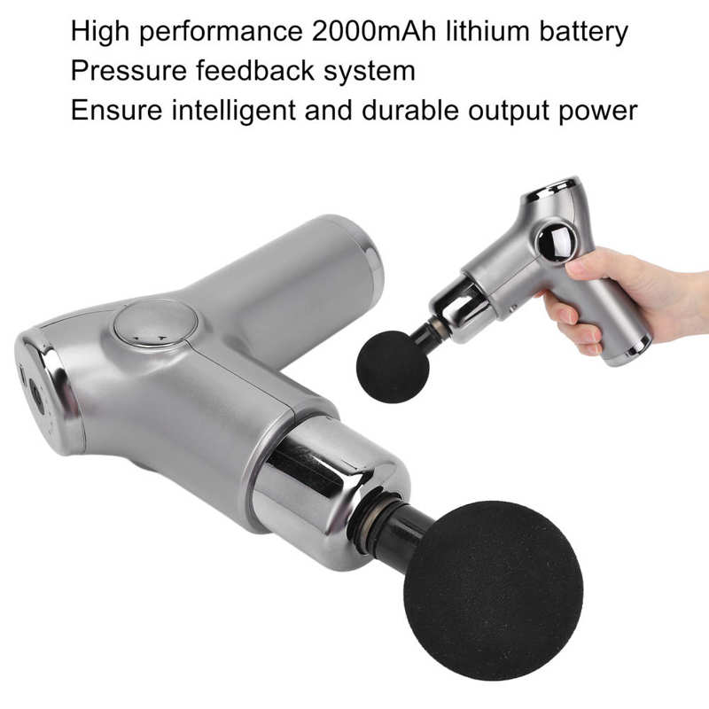 Faszie Massage Pistole Faszie Massage Maschine Kraftvolle Vibration mit 4 Massage Kopf für Muskel Entspannung