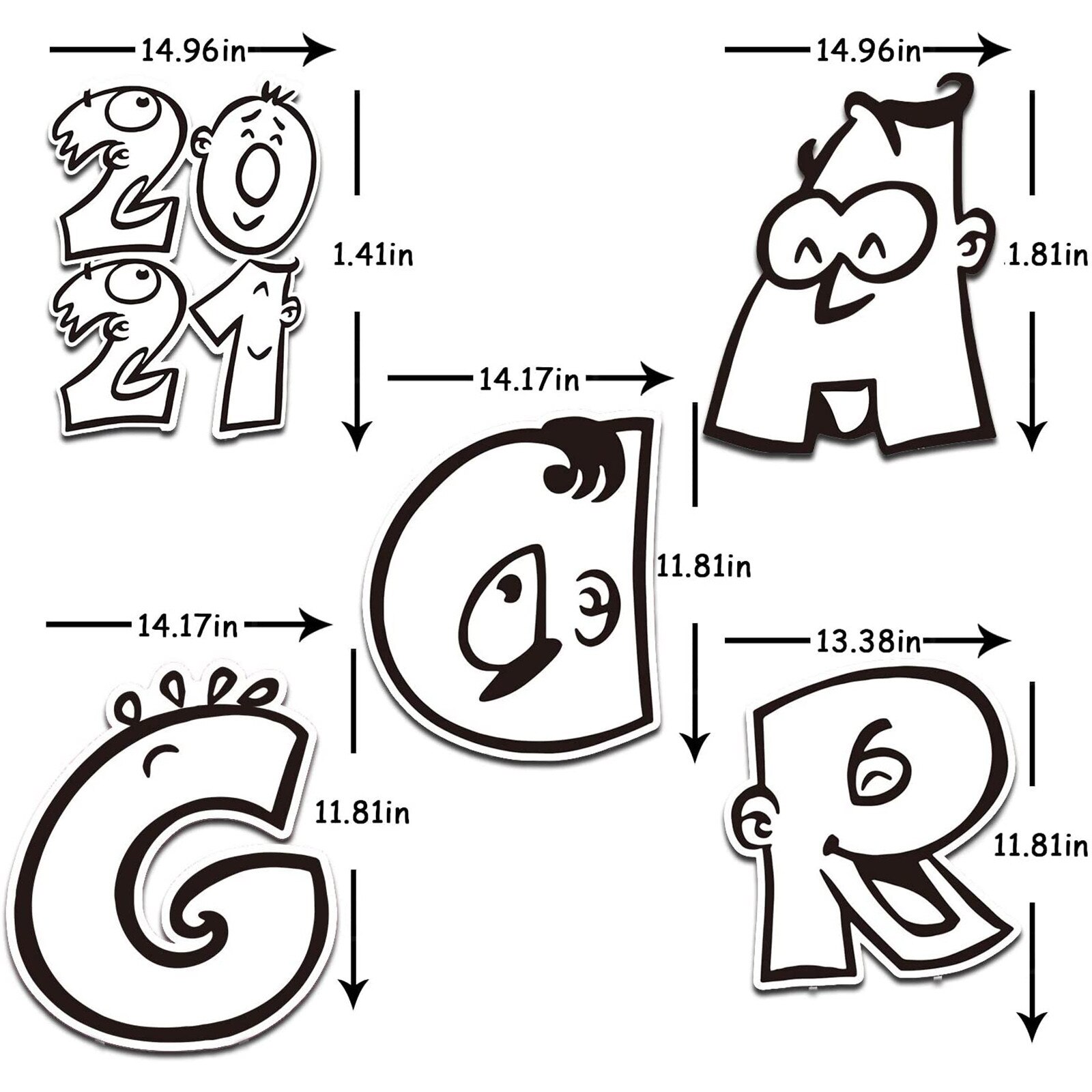 5Pcs Graduation Grade Tuin Teken Decoraties Unieke Outdoor Gazon Yard Teken Met Stakes Tuin Decoratie