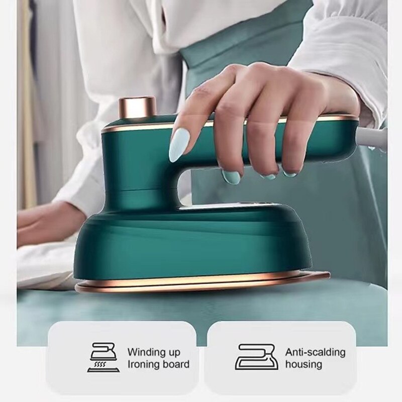 Mini Wet Dry Ironing Machine Portable Heat Press Handheld Iron Multifunction Household Clothes Ironing Machine Home Dorm Travel