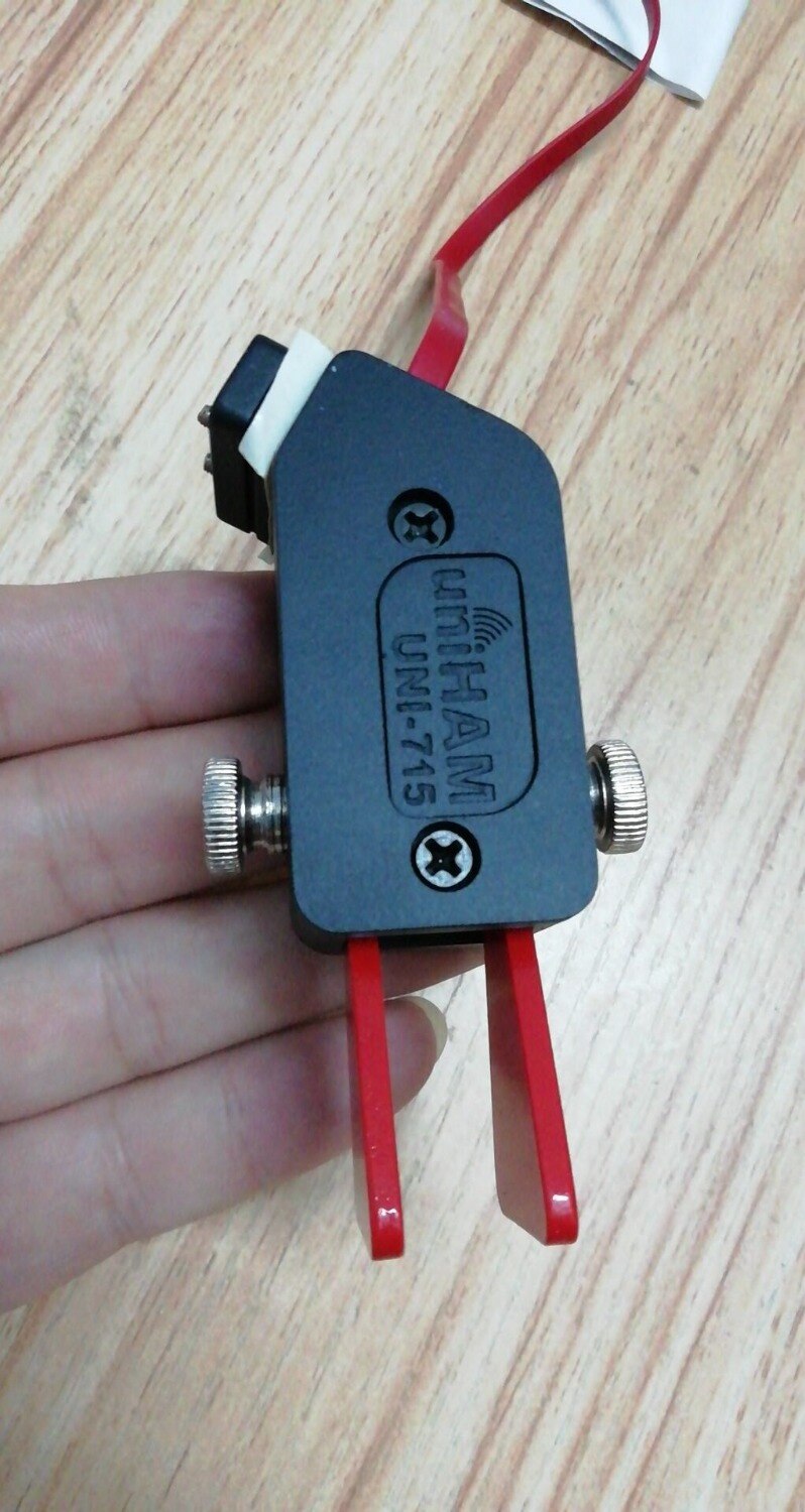 1 stk uni 715 automatisk nøgle højre nøgle  ft817 kortbølge radio cw morse kode nøgle