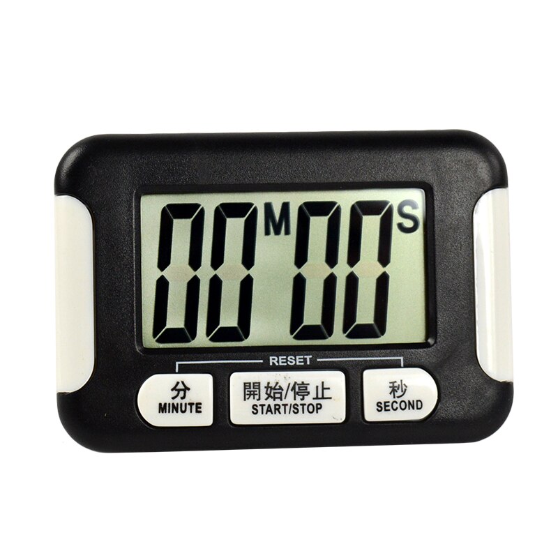LCD Cooking Timer 99 Minute Digital Kitchen Count-Down Up Timer Kitchen Cooking Timer Digital Count-Down LCD Loud Alarm: Black