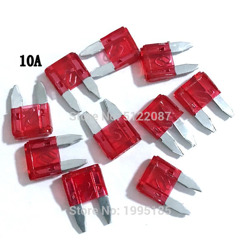 50 Stks/partij Kleine Auto Zekering Auto Standaard Auto Zekering Blade 2A 5A / 7.5A / 10A / 15A / 20A / 25A / 30A 35A Mini Auto Zekering