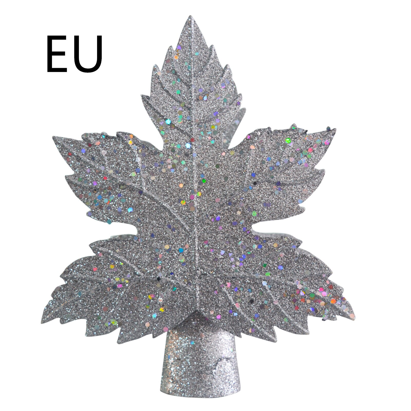 Christmas Tree Topping LED Night Light Projector Projection Lamp Party For Kids Christmas Glitter Gold Party Lights: Silver EU plug
