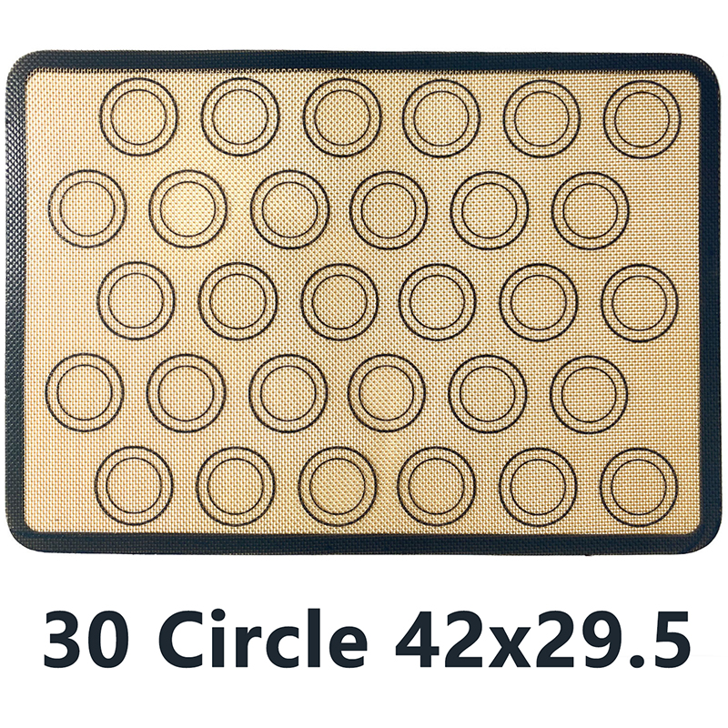 Siliconen Bakmat Non-stick Oven Vel Liner Bakkerij Keuken Bakvormen Accessoire Gereedschappen Gebak Macaron Pad Voor Koekjes: violet