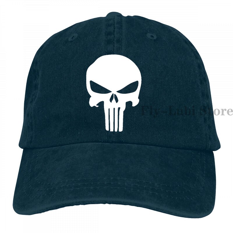 Punisher Originale berretto Da Baseball delle donne degli uomini Trucker Cappelli di modo cappuccio regolabile: 2-Navy