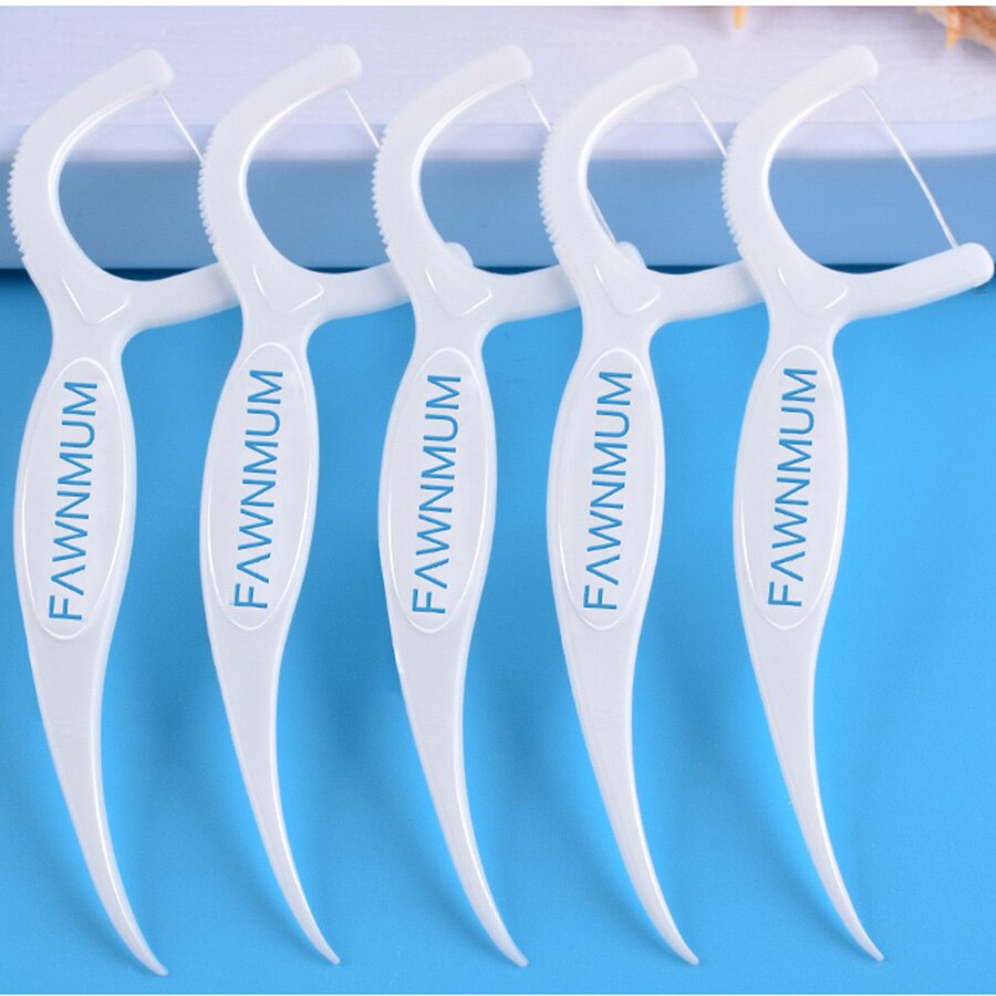 Easy Use Dental Floss Adult Interdental Brush Dental Tool Teeth Stick Toothpicks Tooth Thread Floss Pick Plastic Tooth Picks