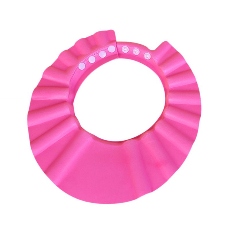 Kinderen waterdichte badmuts shampoo douche beschermhoed zachte verstelbare klep hoed thuis badkamer douche benodigdheden 3 kleuren: Zoals op de foto