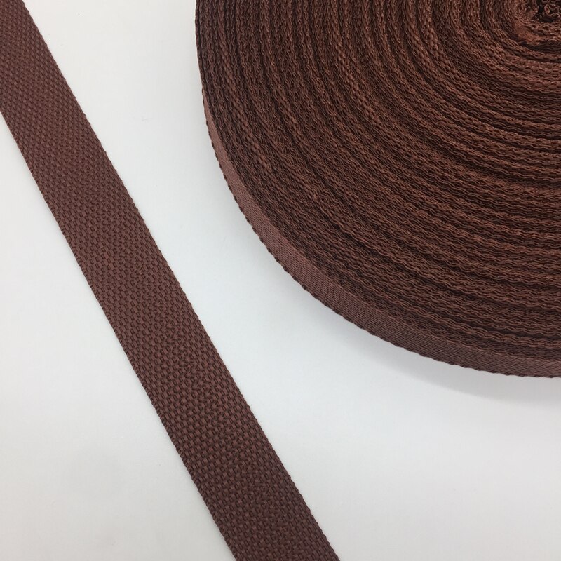 Sangle en Nylon pour sac à dos, 5 Yards, 1 pouce (25mm), accessoires de couture, ceinture: Coffee