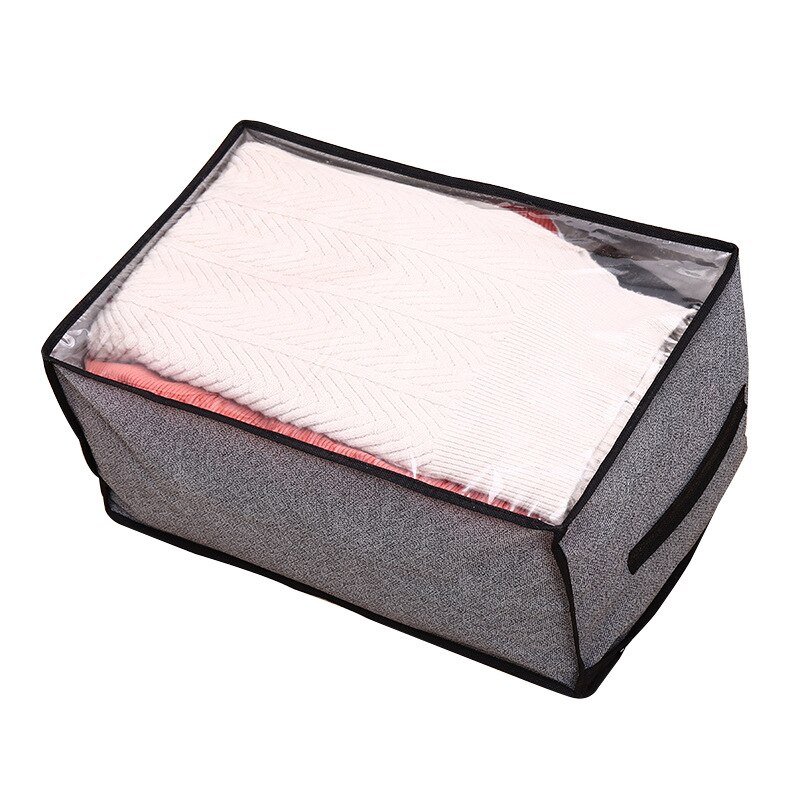 6 Bolsas De Almacenamiento Plegables De 84L (90L) – Organiza Ropa Debajo De La Cama (Gris)