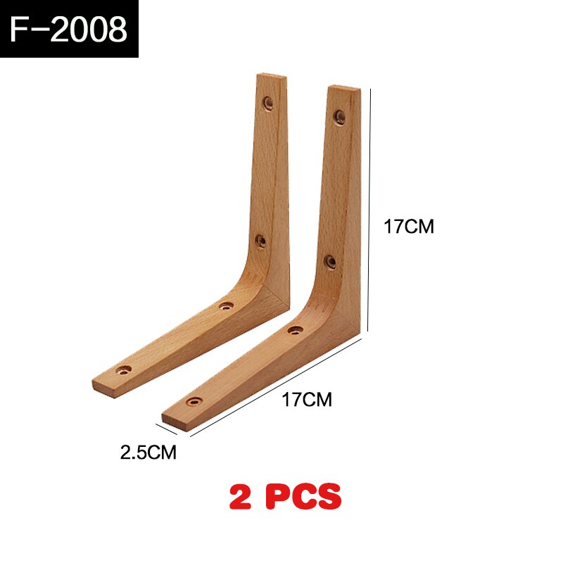 Solid wood wall shelf support bracket living room Storage rack bracket tripod: F-2008