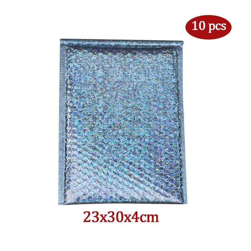 Blue Aluminized Film Bubble Envelope Mailer Cosmetics Clothing Valuables Protect Shockproof Padded Packaging Bags: Style 3