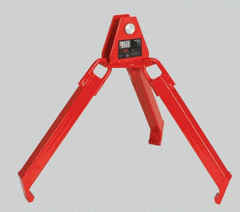 0.36Ton--0.5Ton CC-K Type Iron oil drum clamp lifter clip plastic bucket barrel oil tank can chain sling: 40070002