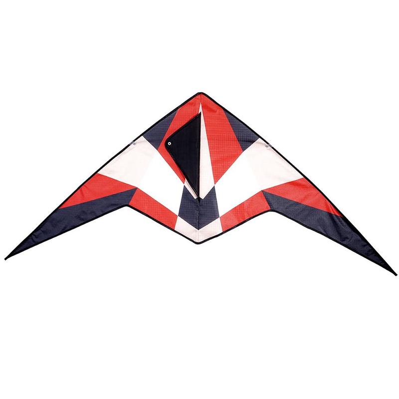 Cerf-volant Triangle de couleur extérieure avec 30m double ligne Triangle volant en plein air cerfs-volants à ailes dures sport cerf-volant jouets enfants pour Adul A9U9