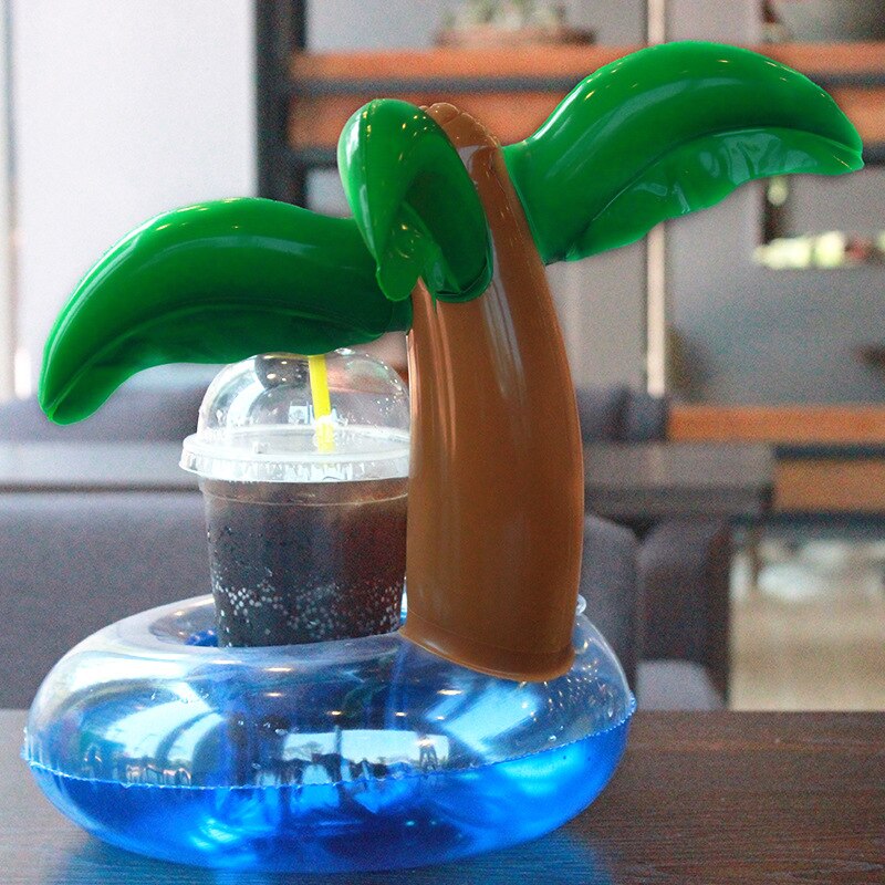 Rooxin oppustelig drikkevareholder svane kopholder vand coaster flydende drikke kopholder til swimmingpool vand sjov strandfest
