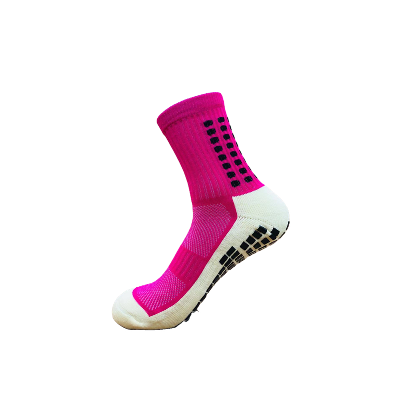 12 Colors Football Socks Anti Slip Soccer Socks Sports Socks The Same Type As The Trusox: Rose