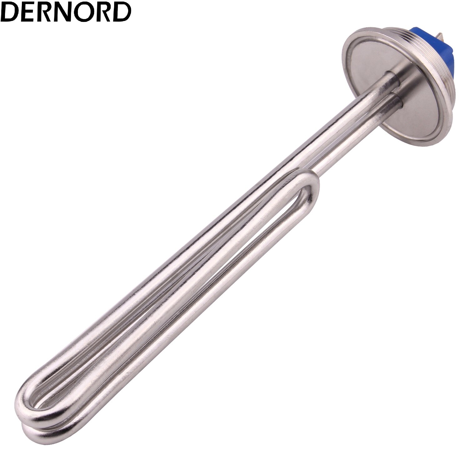 Dernord 2 Tri-clamp(OD64mm) 120V 1500W 1650W SUS304 Heating Element Electric Heater With Protection Cover: with bakelite cover / 120v 1650w / Silver