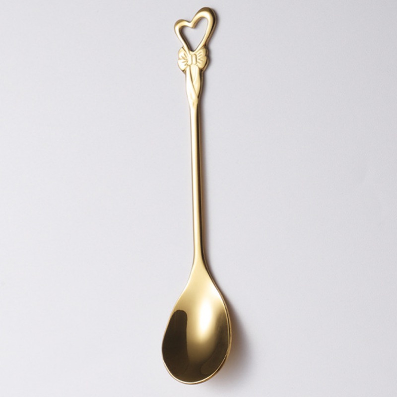 Tea Coffee Mixing Spoon Gold Spoon Long Handle Dessert Stainless Steel Vintage Teaspoons Drink Tableware Unique Shape: G