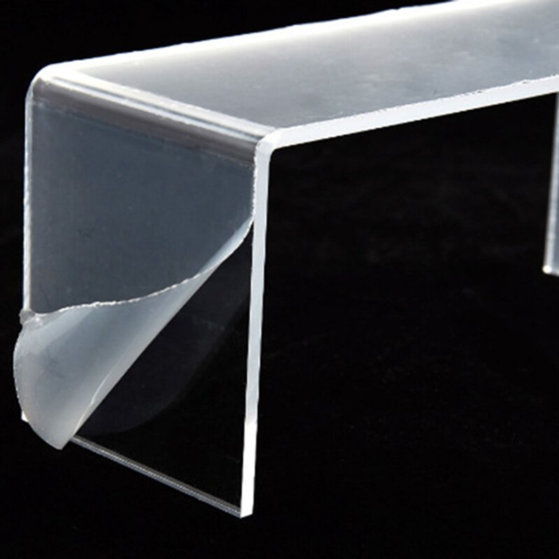 3Mm Acrylic U-Shaped Transparent Display Rack Stand Counter Bracket Tray Shelf Cosmetics Organization Clear Showcase Cup Cake