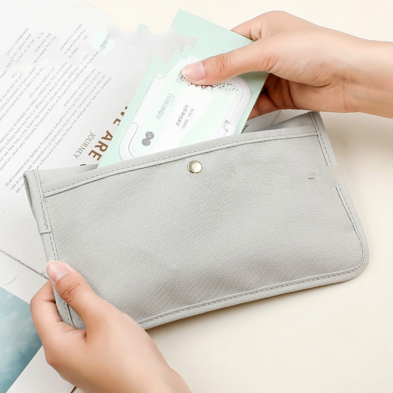 Mascarilla Portátil Bolsa de almacenamiento con hebilla bolsa de maquillaje portátil, para cosméticos, bolsa para viajes bolsa de tela de poliéster 23x13,5 cm funda para máscara