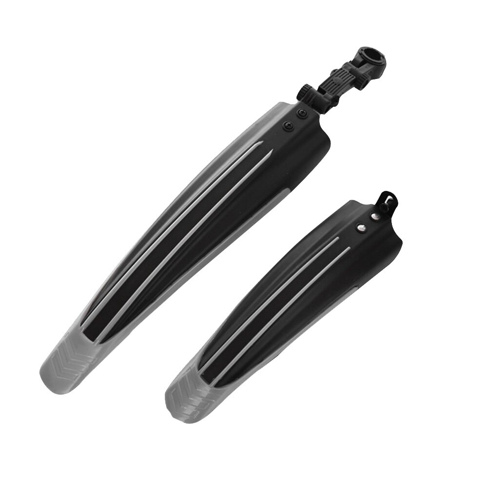 2pcs Plastic Bicycle Splash Fender Guard Set MTB Mountain Bike Rear Front Mudguard Cycling Riding Accessories for 20/22/24/26'': Grey