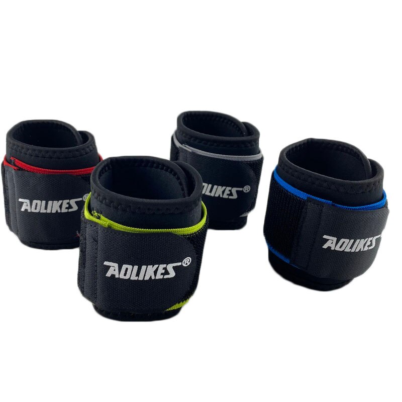 AOLIKES Gym Wrist Strap Prevent Sprain Wrist Support Band Men crossfit Wristband Sports Safety Guard Wrist Protector Wraps