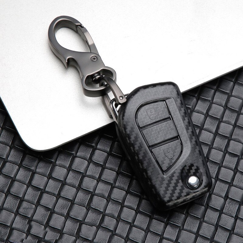 2 3 boutons ABS gommage voiture télécommande clé Fob coque housse pour Toyota Auris Corolla Avensis Verso Yaris Scion TC IM voiture style: C-black