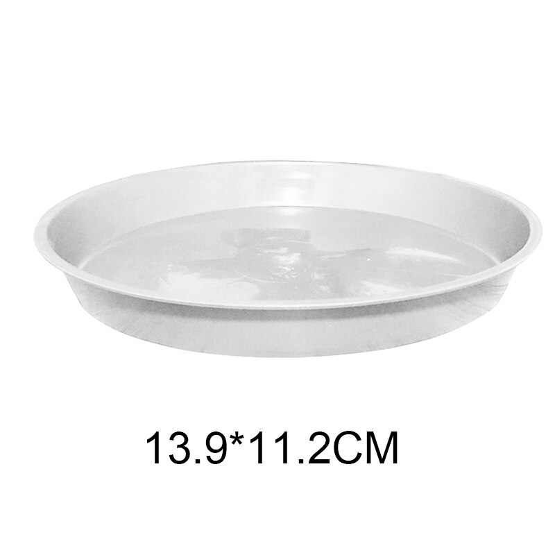 Platillos de plástico para jardín, Base de bandeja de agua para interior y exterior, 10 piezas: 5