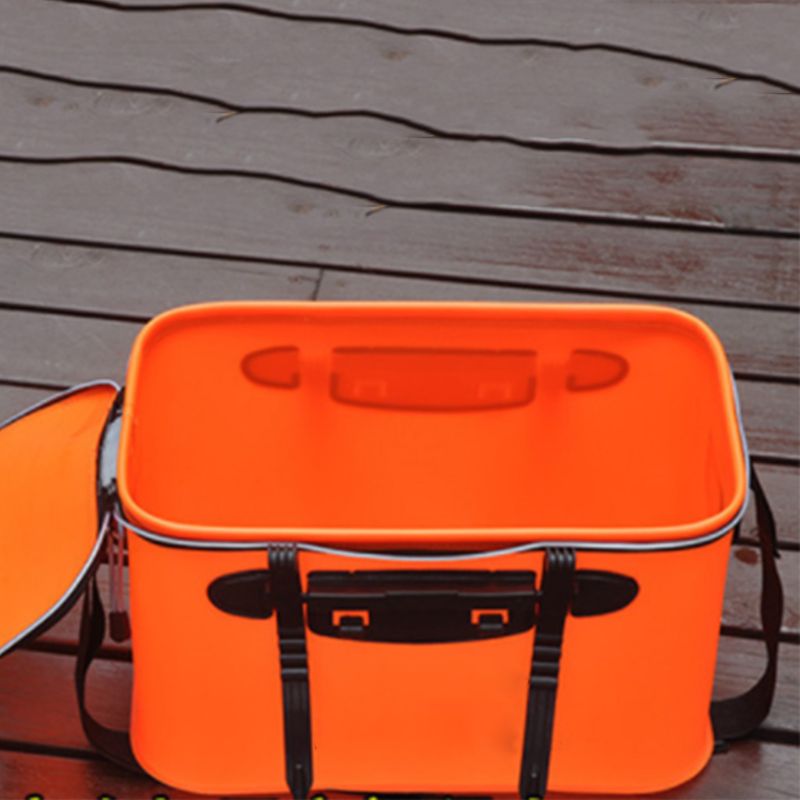 Live Fish Bucket Fishing Box EVA Outdoor Fishing Gear Large Portable with Handle Waterproof Folding Buckets