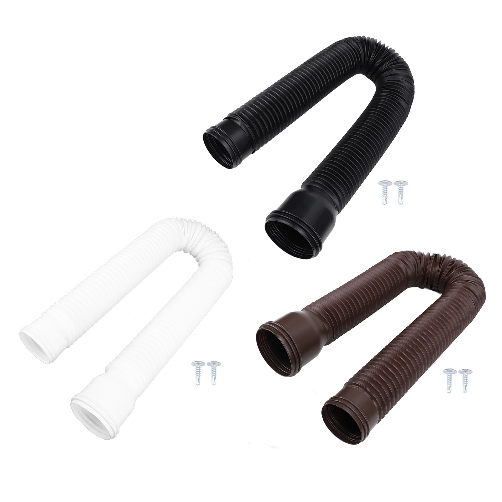 Förlängare för stuprör, flexibel pe-utdragbar dräneringsförlängare för utomhusvilla, rund