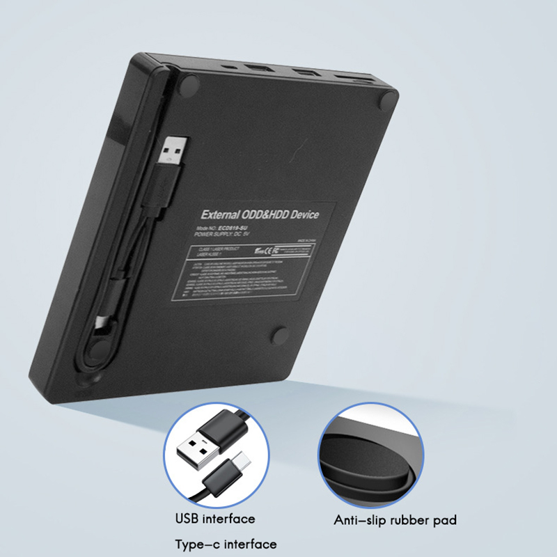 Usb Externe Optische Drive Dvd Brander Met Hub Cd (24X) Dvd (8X) disc Lezen En Brander Computer Mobiele Optische Drive