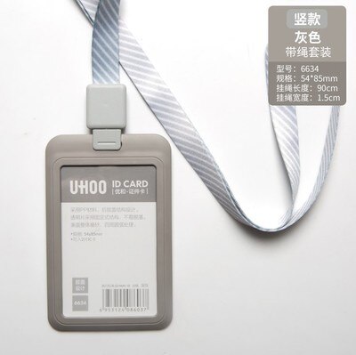 Infällbar märkeshållare id-korthållare med indragbar lanyard liftkortshållare namnskylthållare: 6634 e 6966g