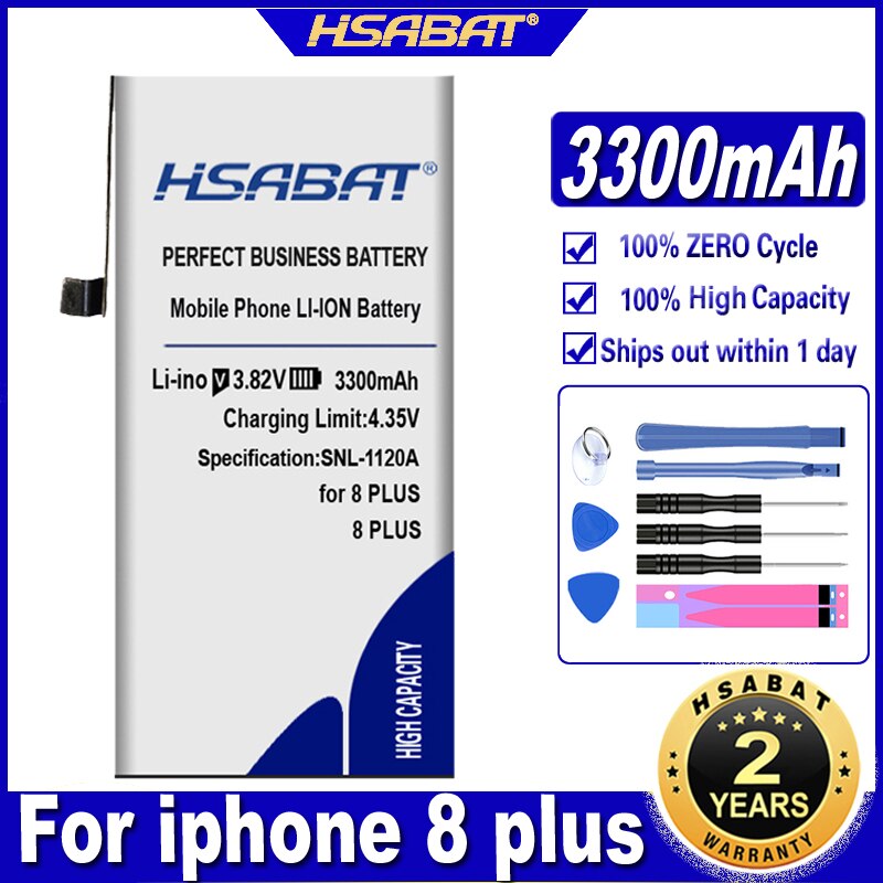 Top Brand HSABAT Newest Battery iphone SE 5 5S 5C 6 6S 7 8 X XS XR 11 / XS Max /6 6S 7 8 Plus / 11 Pro /11 Pro Max: for iphone 8 Plus