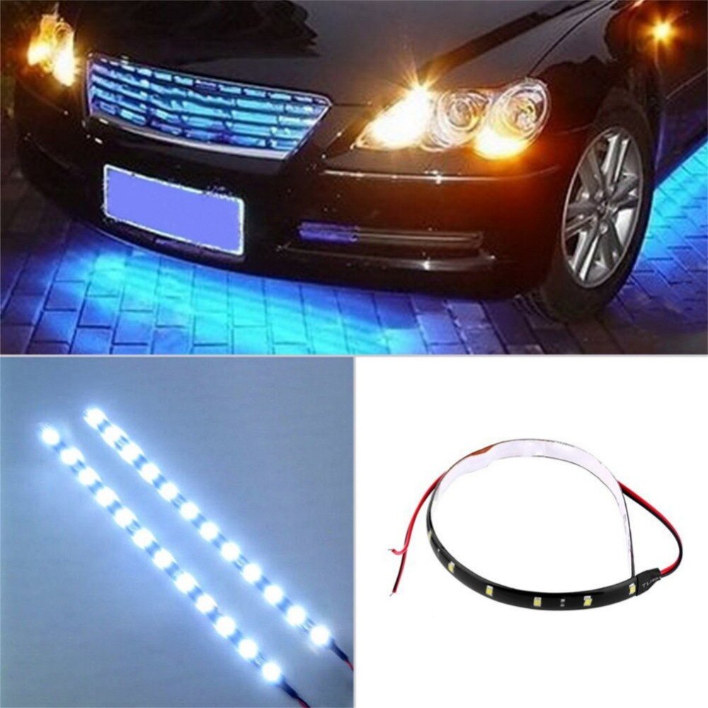 Motocycle Auto DC 12 v Auto Styling led tranen lamp gids strip Siliconen Zachte day time running lights Auto Accessoires