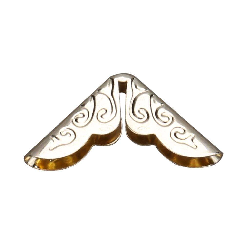 100pcs Card File Menu Metal Book Laptop Corner Protector Tone Scrapbooking Albums Corner Protectors Scrapbooks Photo Albums