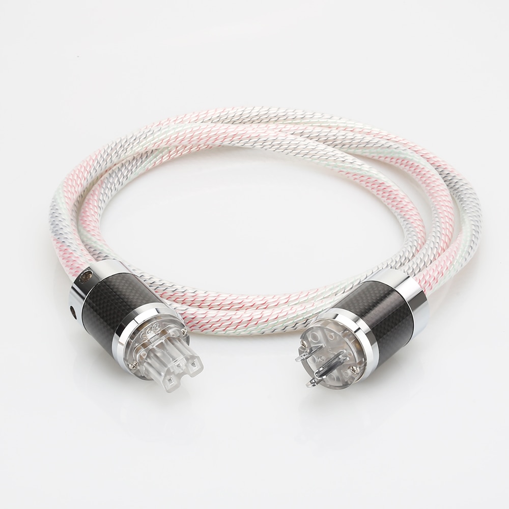 Hi-End Valhalla power line HIFI POWER CABLE 7N OFC Power Cord with US Plug Amplifier CD, Decoder, Power Wire